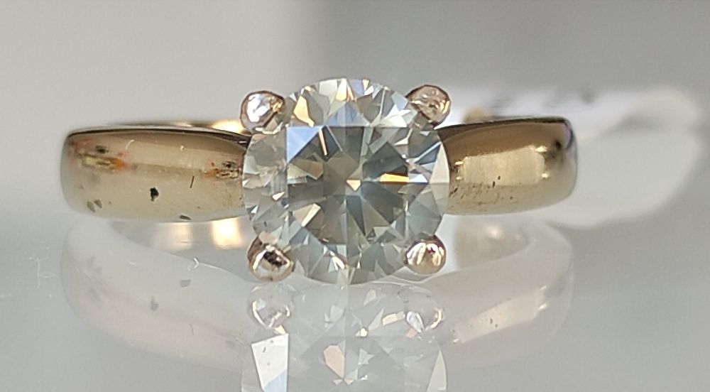 Inel 18k diamant natural 1.31ct 5,36gr