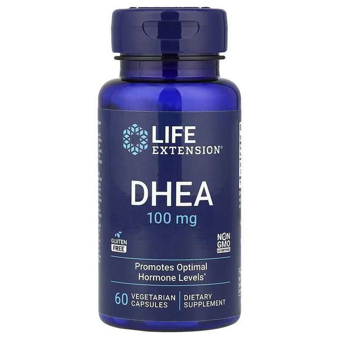 Life Extension DHEA ДГЭА 100 мг 60 вегетарианских капсул