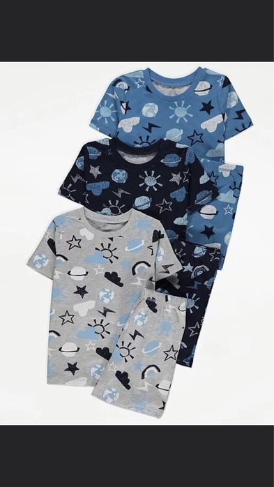 Set 2 /3 pijamale vara 3-7 ani /98-104, 104-110, 110-116, 116-122