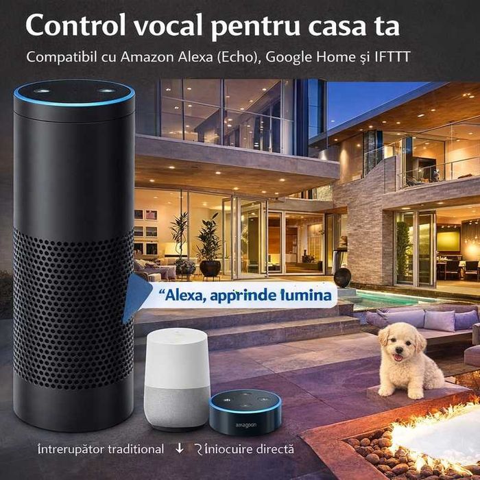 2 x Comutator inteligent de lumină tactil și WiFi Useelink