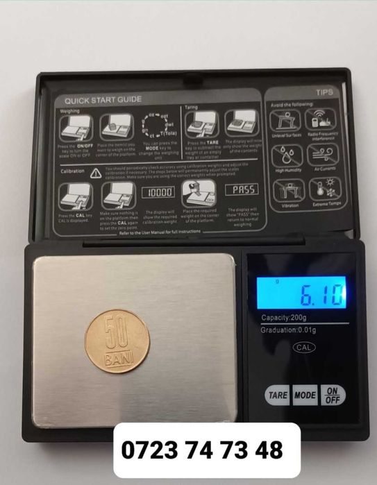 Cantar aur mini cantar bijuterii NOU