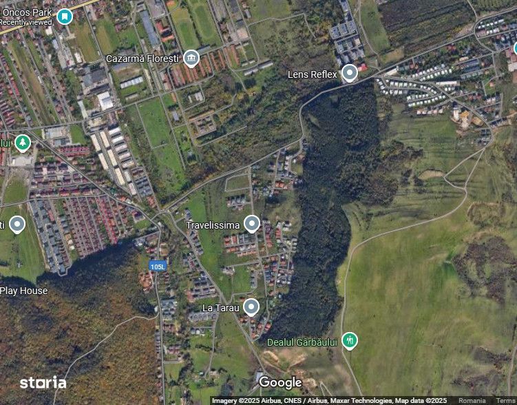 Teren 3600mp latime 23ml zona strazii Narciselor