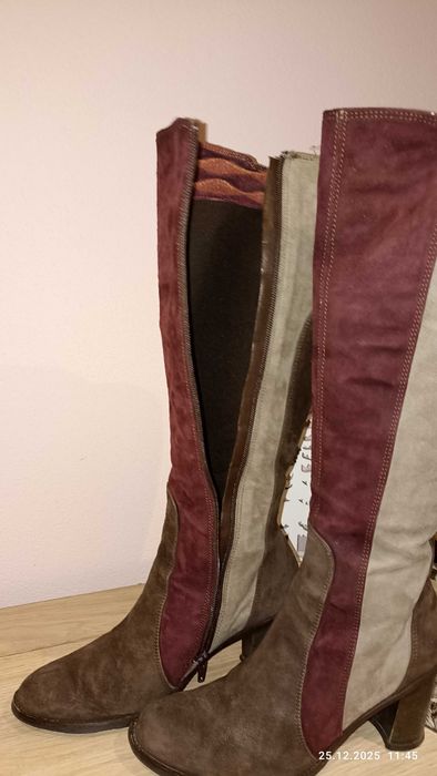 Ботуши ARISE естествен велур