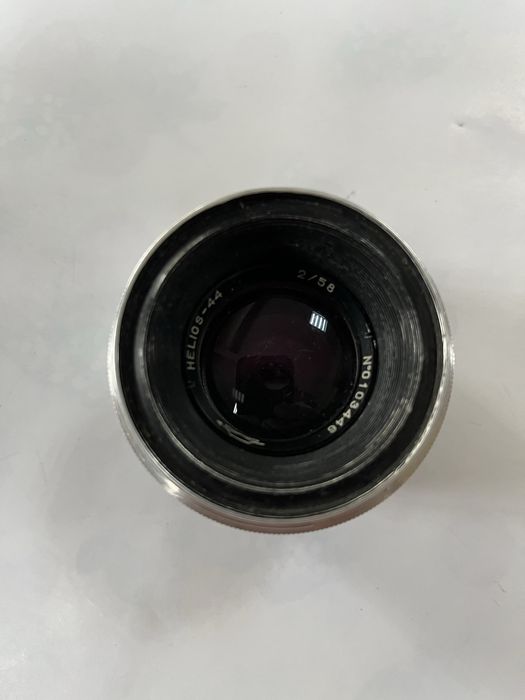 Obiectiv foto vintage URSS Helios Chrome