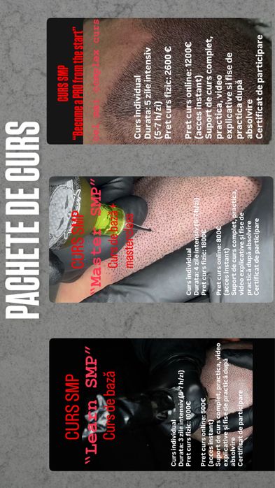 Curs de Micropigmentare Scalp și Barba - Dermopigmentare SMP Academie