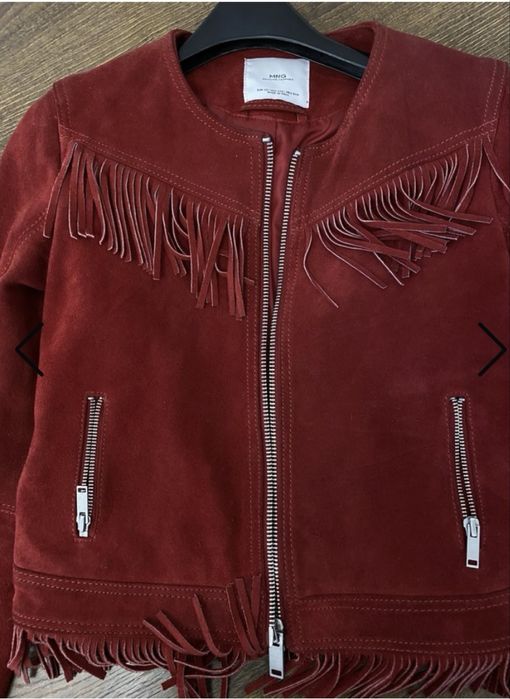 Замшевая куртка манго