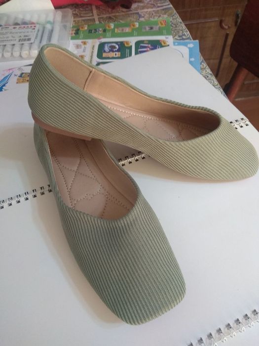 Балетки тапочки в рубчик