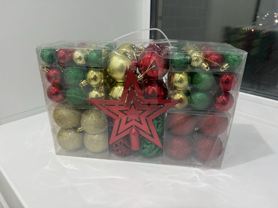 Новогдние игрушки на елку 101 шт