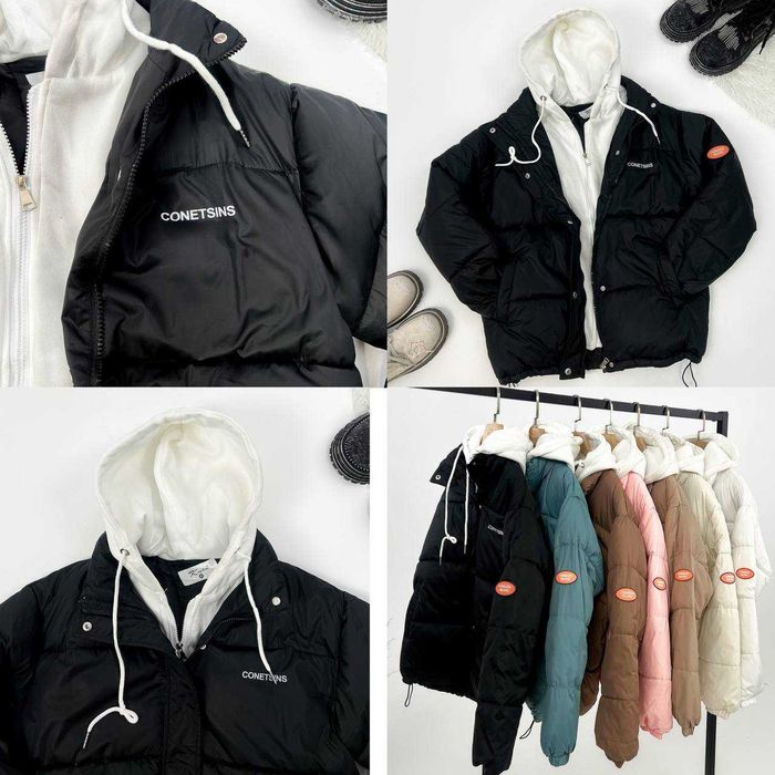 Куртка черная с капюшоном