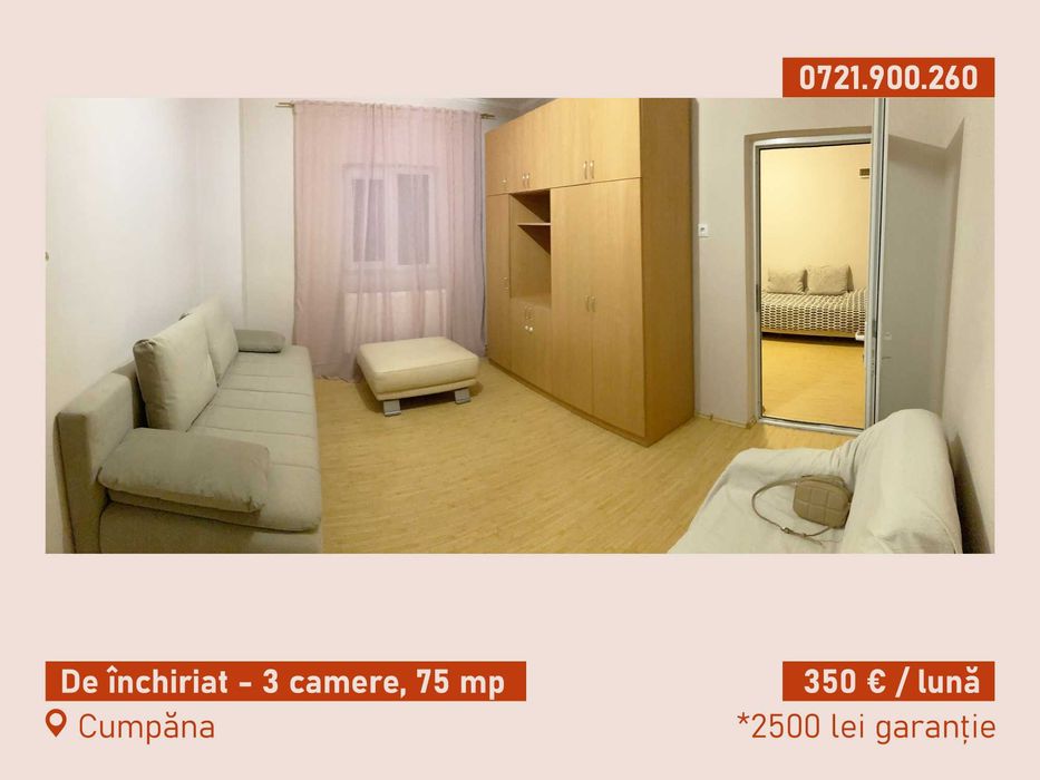 Apartament cu 3 camere, balcon și terasă – Intrare separată, Etaj 1