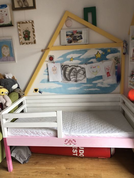 Pat copii facut pe comanda cu spatiu depozitare