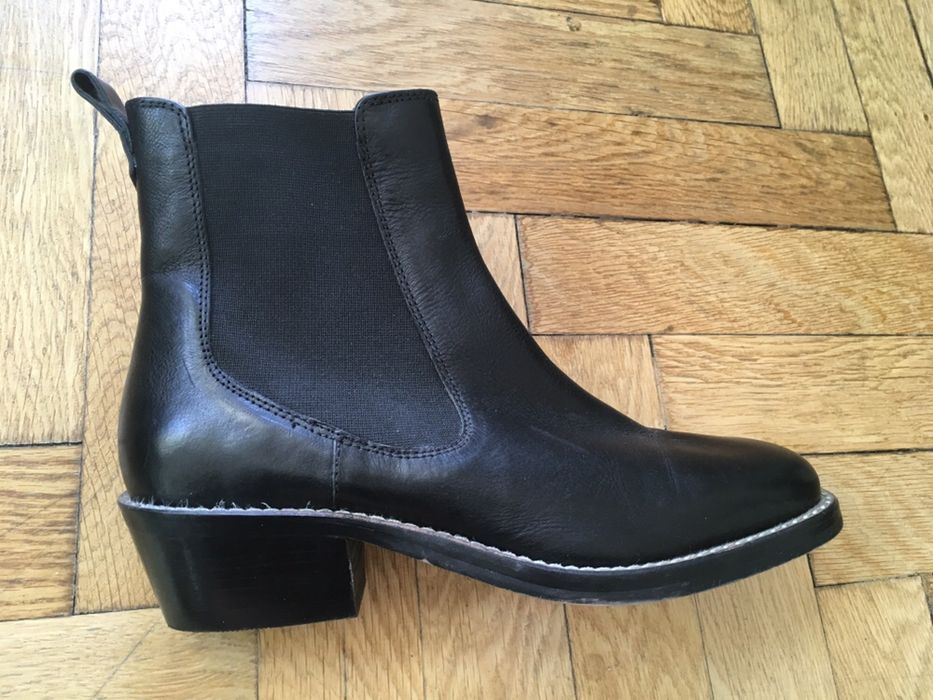 Botine Chelsea noi, piele naturala
