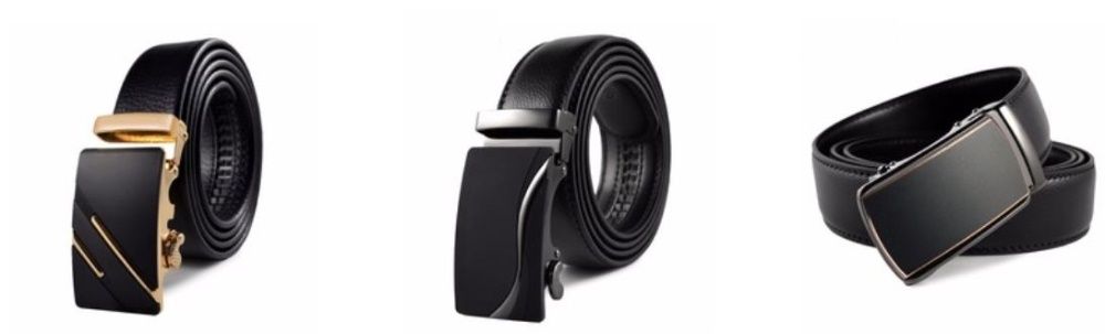 мъжки кожен елегантен колан колани с механизъм