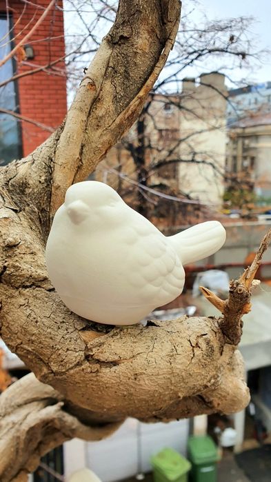 Pom decorativ "Bonsai cu vrăbii" creație de designer
