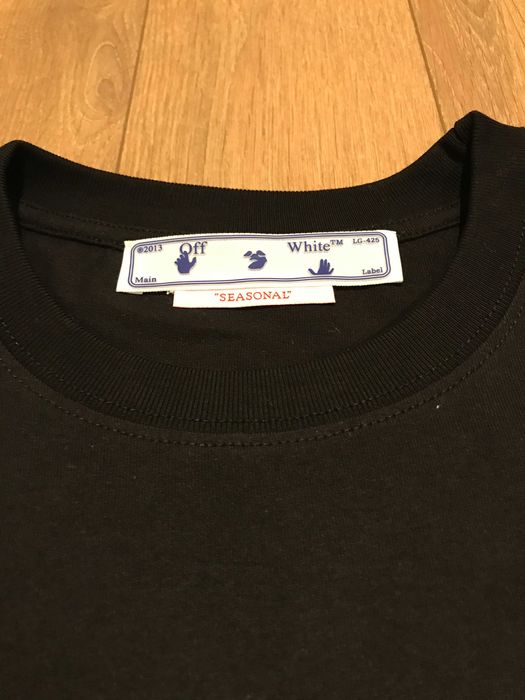 OFF-WHITE PAINT SCRIPT skate тениска, размер: S