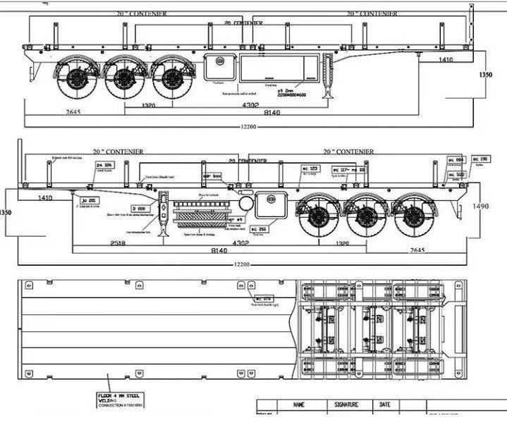 Treller og'ir yuklar uchun Tarozi muaomosi yo'q yili2025 Trall Traller