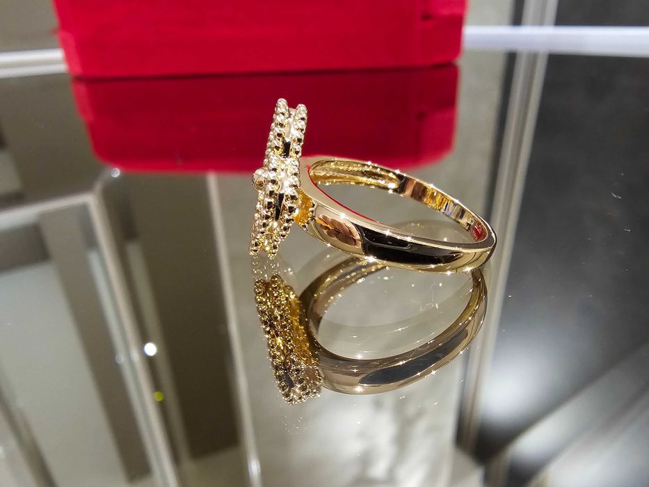 Van Cleef & Arpels VCA Rose Diamond Alhambra Clover Дамски Пръстен