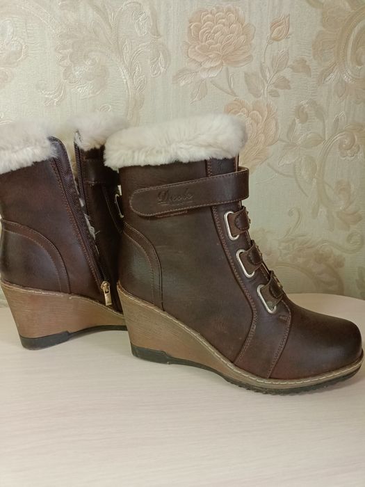 Сапоги зимние. Кожзаменитель