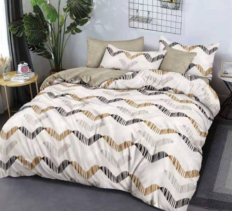 Lenjerie de pat finet 6 piese cu cearceaf pe elastic