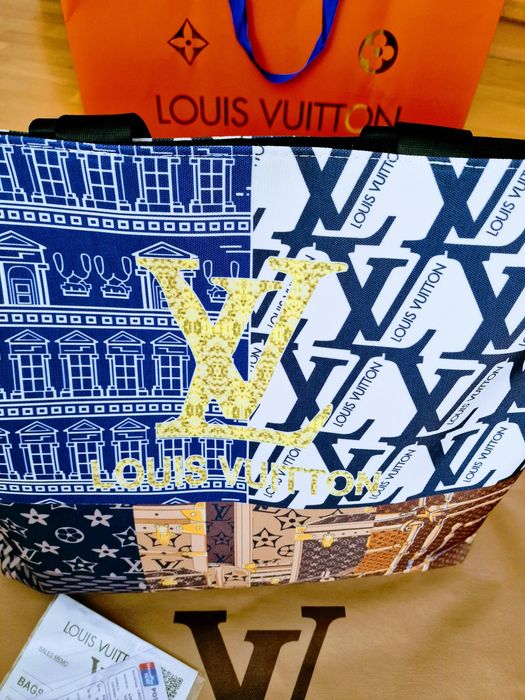 Geanta damă Louis Vuitton Maxy, material textil,saculet, etichetă