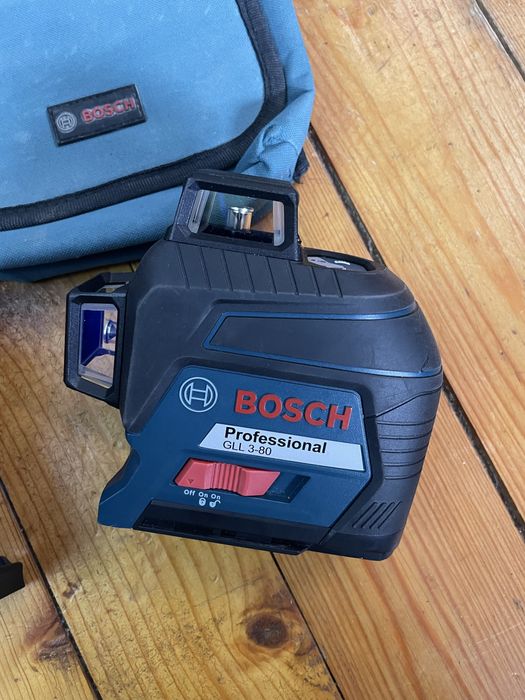 BOSCH GLL 3-80 nivela laser 360 grade lumina rosie