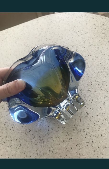 Ваза чешское стекло !