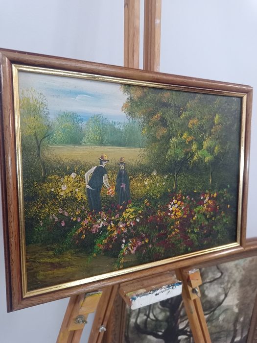 Идилия в Цветната Градина (Маслени Бои)