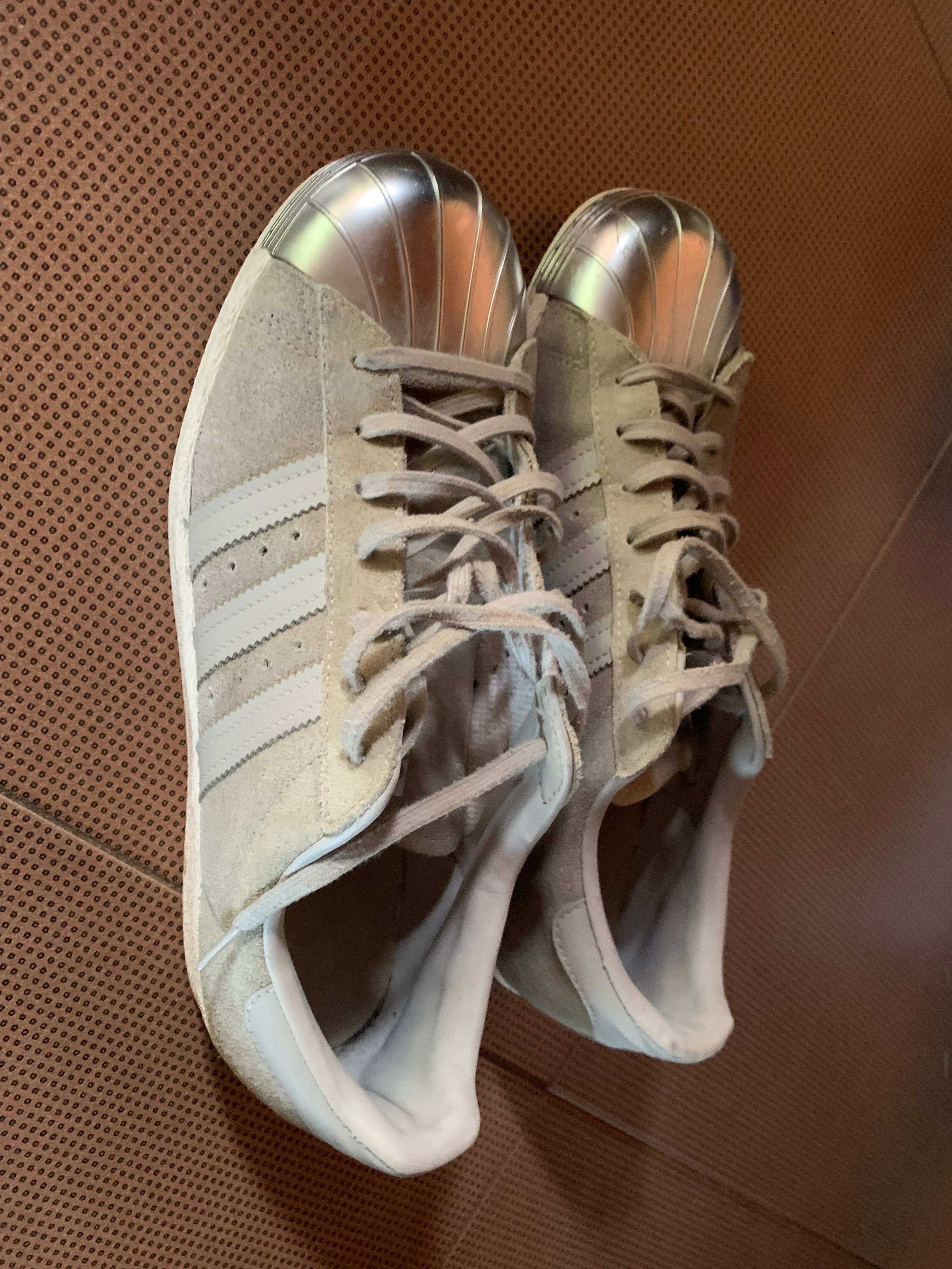 Superstar 80s metal toe Brun on sale