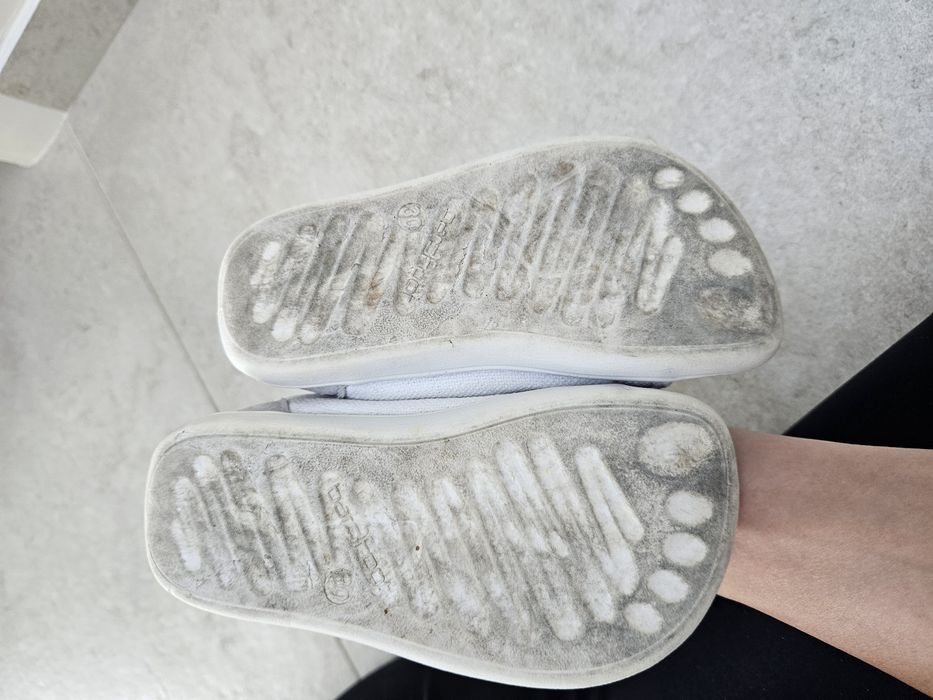 Боси обувки сандали размер 30 бели текстил Bar3foot white