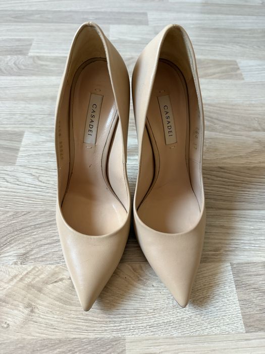 Casadei Blade Stiletto – Nude/Bej – Mărimea 37 NOI