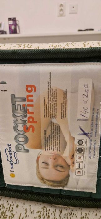 Vand doua saltele de pat noi 180x200 si 140x200