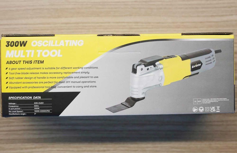 Enventor 300W 15000 - 22000 OPM 6 скорости, 3° ъгъл,  28 бр. аксесоари