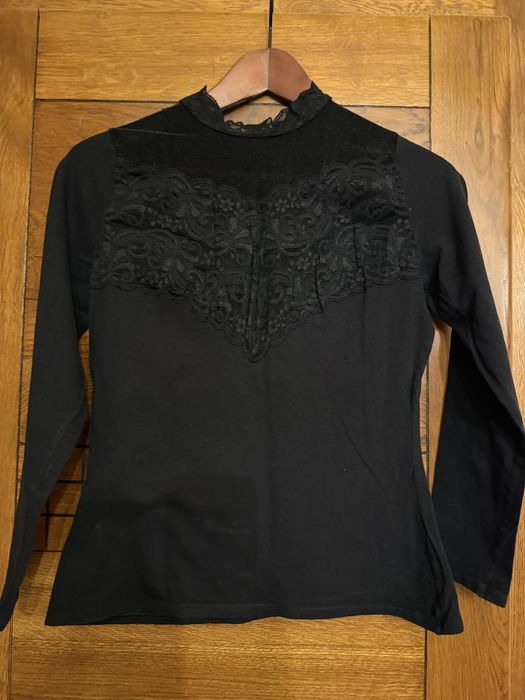 Bluza bumbac cu dantela