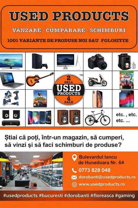 Used Products Dorobanti/Casti audio Wireless Apple AirPods Max, Bluetooth, Noise cancelling, Microfon USB-C A3184, Albastru/Garantie 12 LUNI