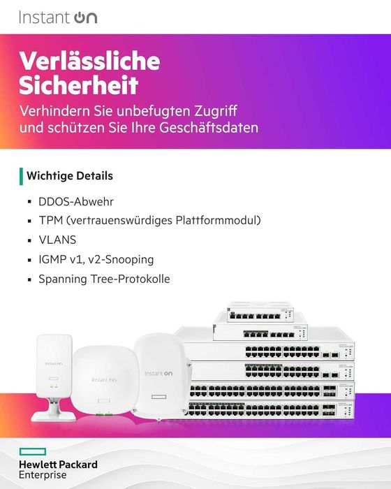 Чисто нов Aruba a Hewlett Packard Enterprise Instant On Switch серия..