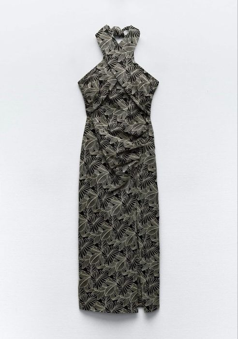 Рокля Зара с бродирани цветя