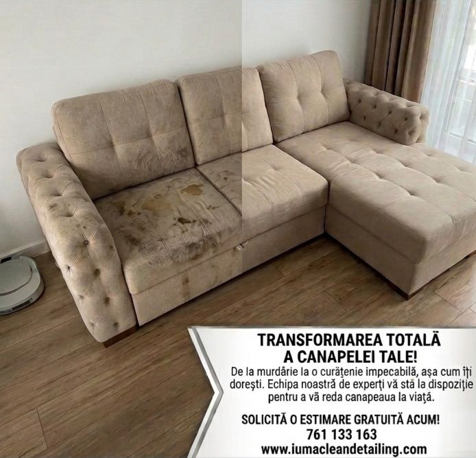Curatare profesionala Canapele Saltele Fotolii Interior Detailing Auto  la Domiciliul dvs | Ozonificare GRATUITĂ!