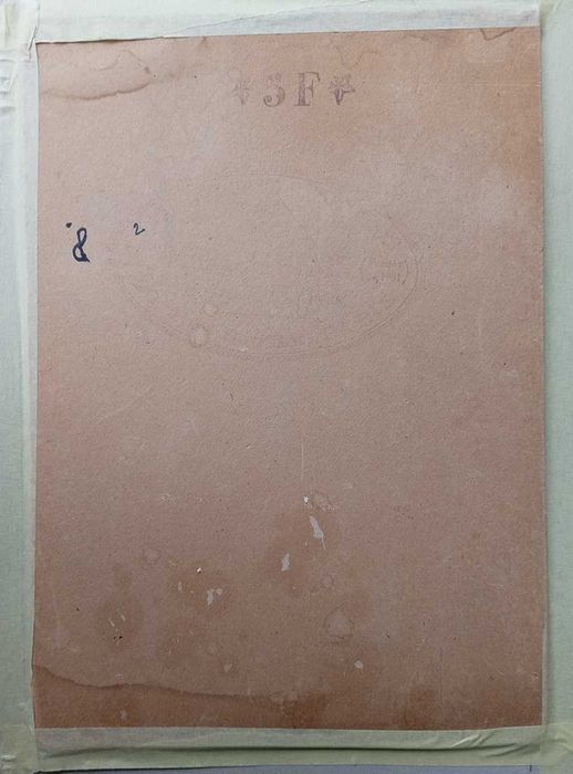 Tablou vechi - peisaj din Franta - semnat TP ( Pallady )