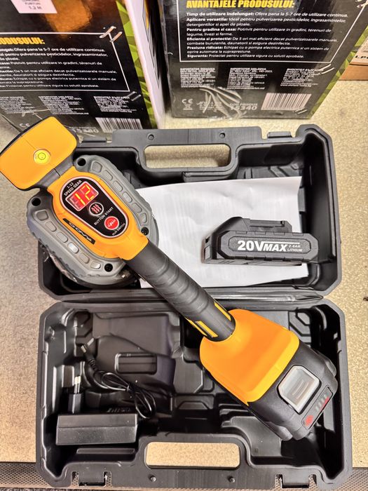 Vibrator cu Ventuza pentru Gresie, montaj Placi Ceramice cu 2 acumulat