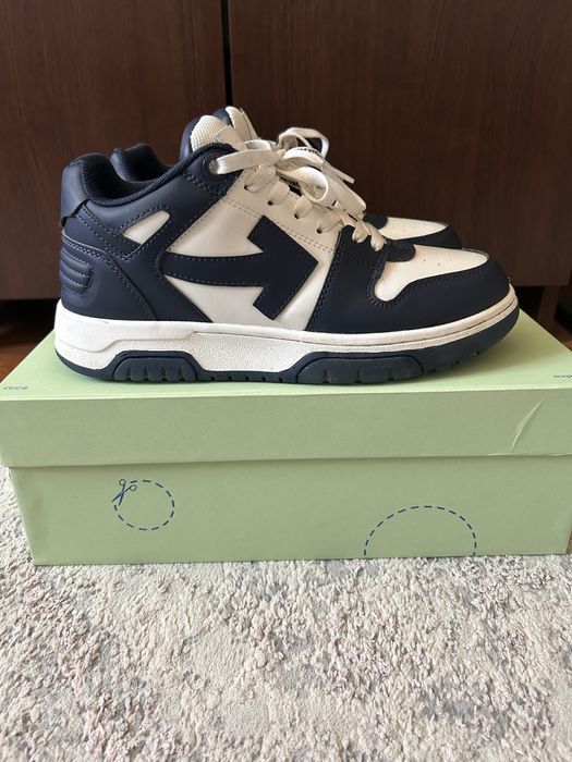 off white out of office navy blue