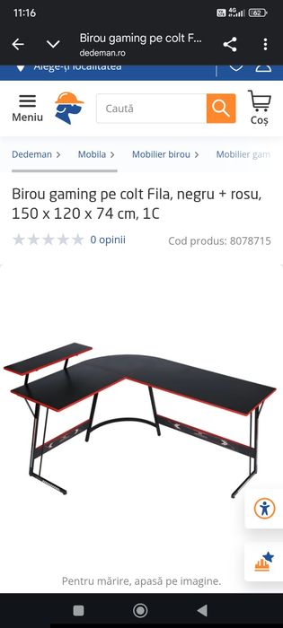 Se vinde birou gaming (colțar)