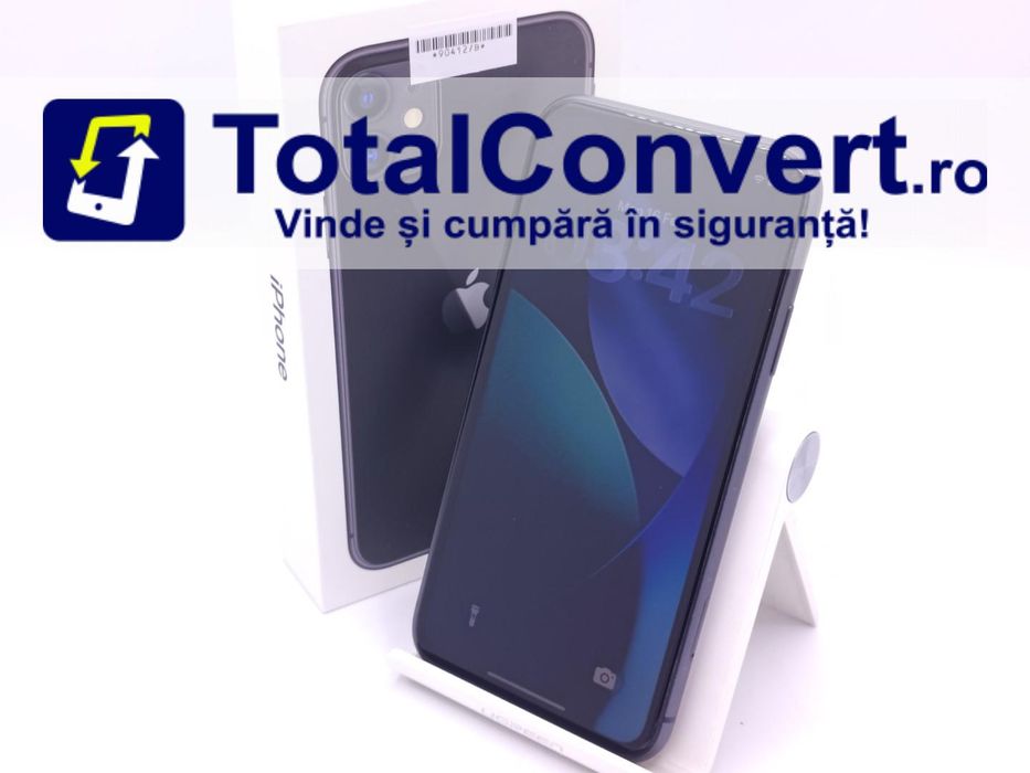 Apple iPhone 11 64GB Black 4GB Single SIM, Garantie 24 luni | #D90412