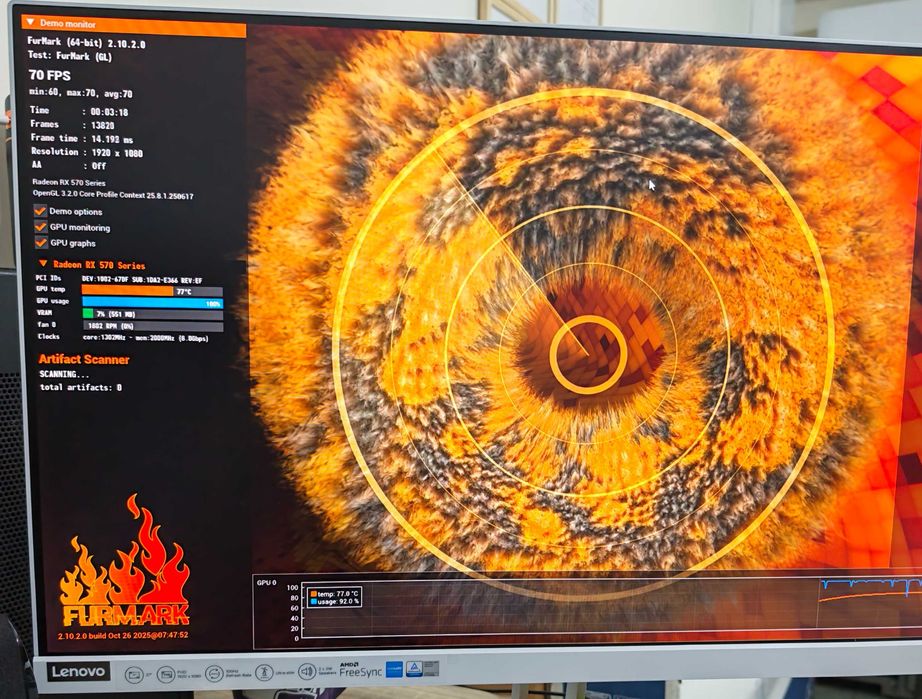 Гейм Ryzen Ryzen 5 5600, RX 570 8GB, 16GB DDR4, 120Gb SSD, 500GB HDD