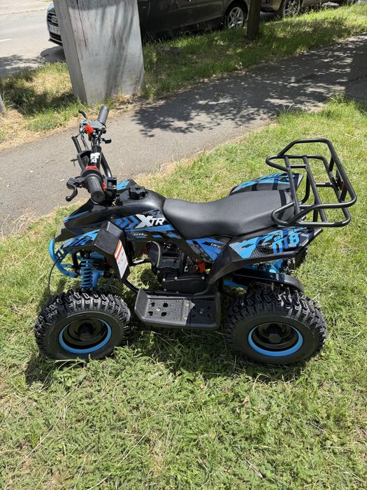 ATV Copii XTR 49cc 4CP – Pornire Electrică  Buton și Telecomandă | Alarmă | 2 Tobe Sport | Roți 6”