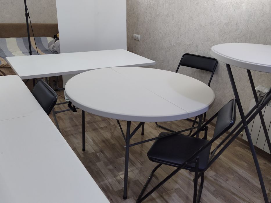 Прокат офисных стульев. (аренда) раскладных стульев, столов.