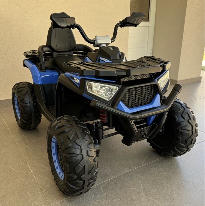 Детско акумулаторно ATV/бъги Cool Nel BLUE c 12V батерия,EVA гуми,4×4, кожена седалка