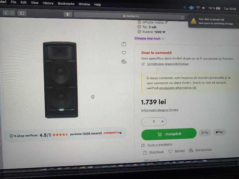 boxe, statie cu cabluri si mixer