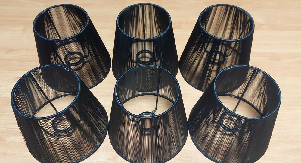 Set 4 Abajururi Negre