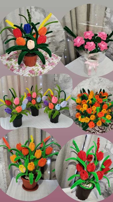 Цветы ручной работы