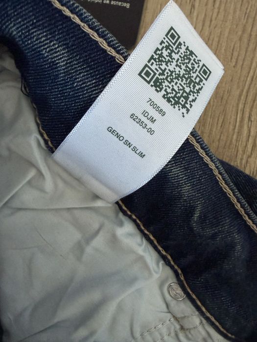Blugi TRUE RELIGION Geno Relaxed Slim Albastru Barbati | Marime 34 x 32 (Talie 93 cm)